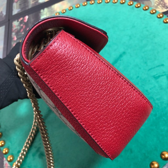 Gucci經典款女包 443497 古馳GG Marmont系列 絎縫肩背包 Gucci斜挎女包  gqy1840